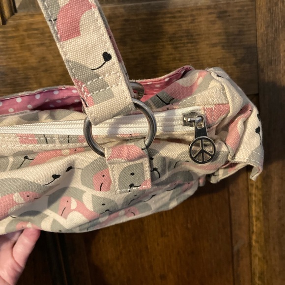 Bungalow 360 Elephant Canvas Satchel - Picture 6 of 12